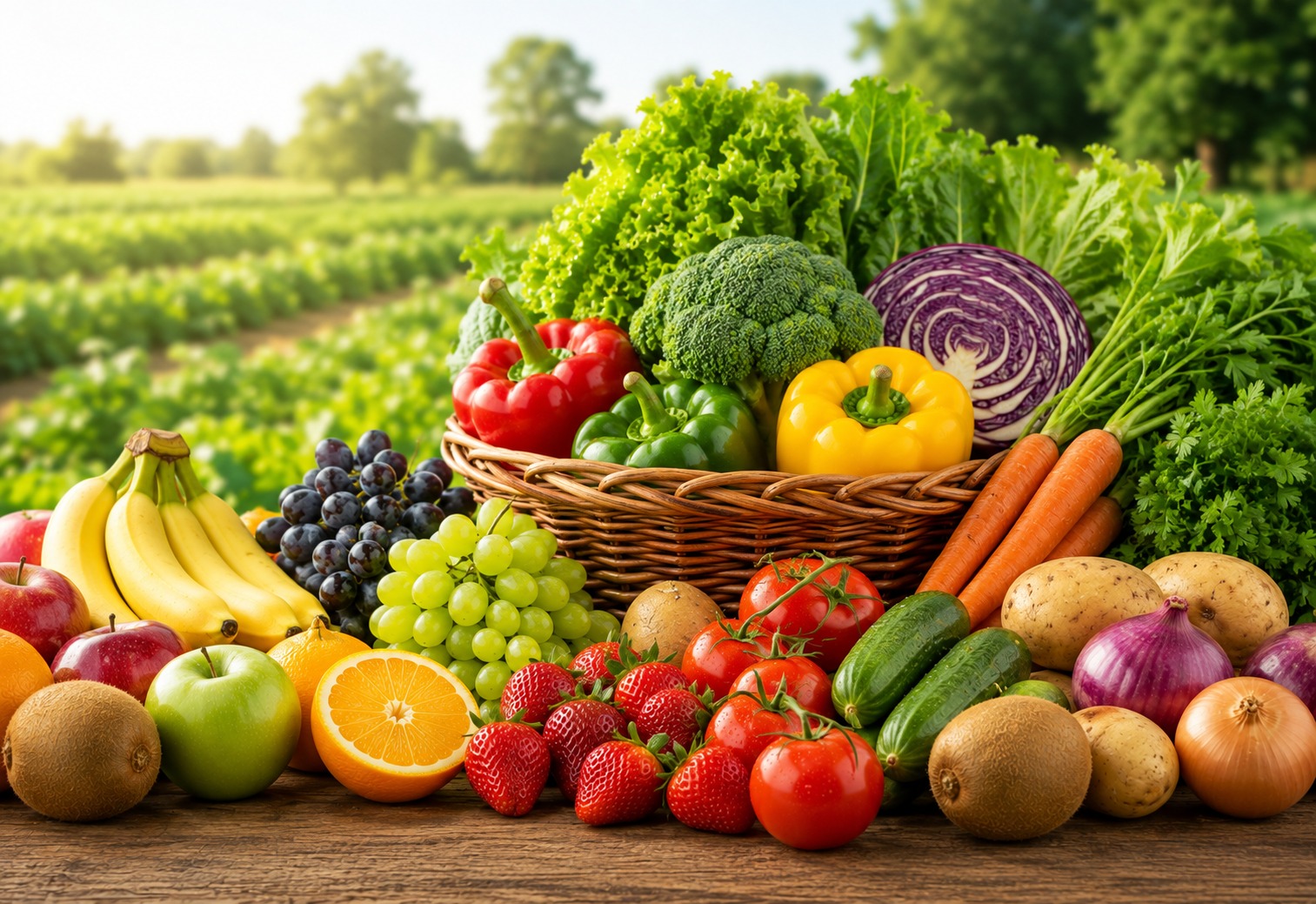 Fresh Organic Vegetables and Farm Produce